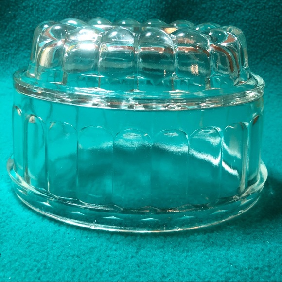 Kitchen Vintage Clear Glass Jello Mold Poshmark